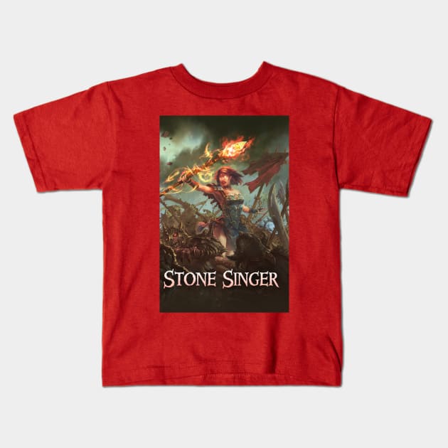 Stone Singer: Word and Deed Kids T-Shirt by Joseph J Bailey Author Designs